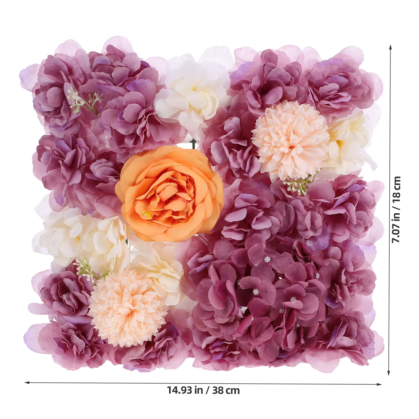 

Lifelike Artificial Rose Flower Wall Panel Wedding Backdrop Decor No Watering Needed Perfect for Indoor Outdoor