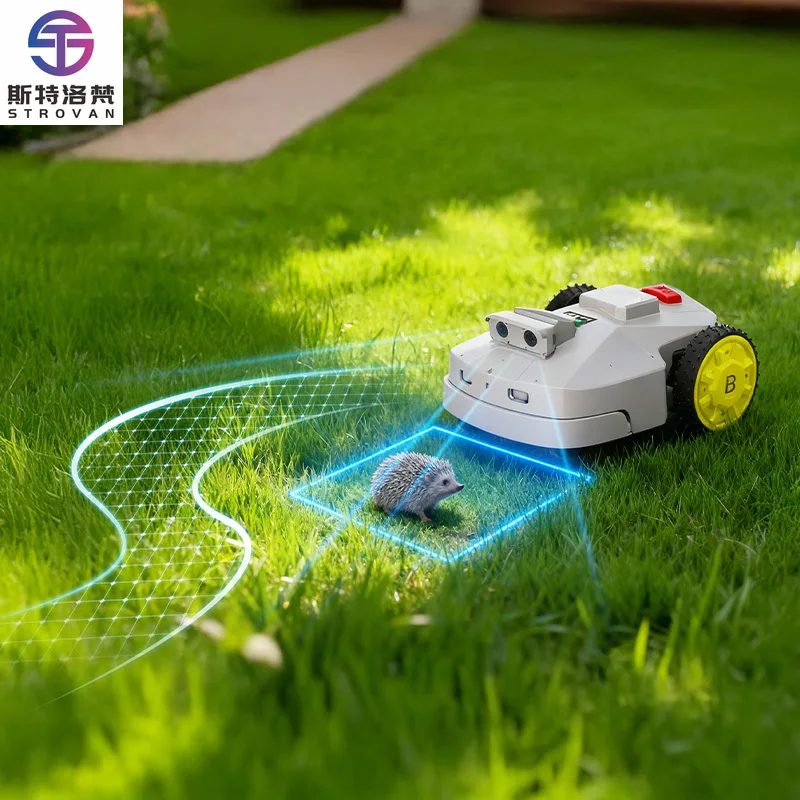 

STLF Прямые продажи Ширина резки 8 дюймов Умная газонокосилка Полностью автоматический робот-косилка Подходит для газона и других мест