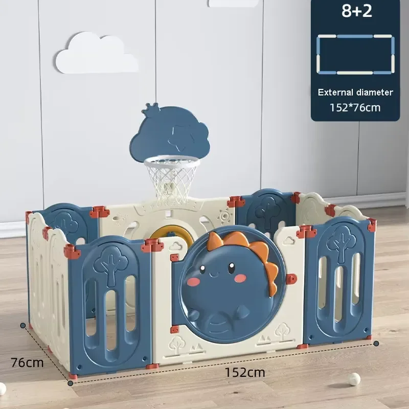 Foldable Plastic Baby Play Fence Indoor Safety Gate for Kids Removable Playground Barrier Eco Friendly Small Door Design