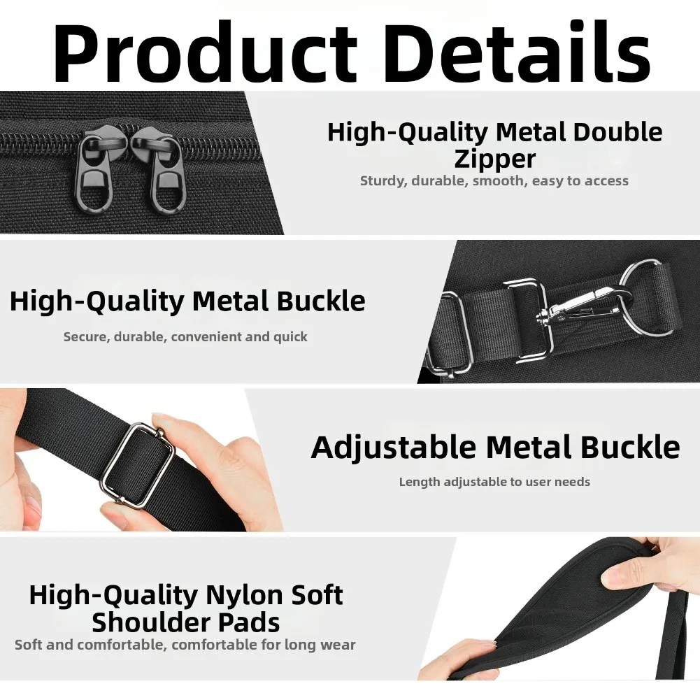 Magnetic Wireless Charger Storage Bag Portable Storage Bag For Anker MagGo Charger Long-lasting Double Pocket Design view 4