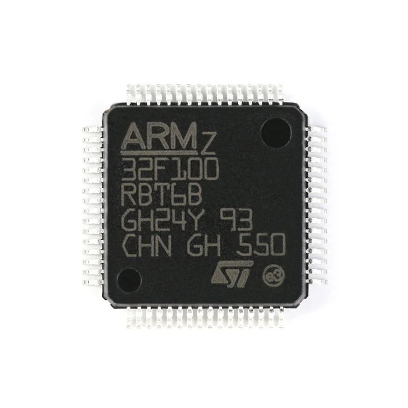 1~10pcs/lot STM32F100 STM32F100RBT6B STM32F100RBT6 QFP-64 100% Brand New Original.