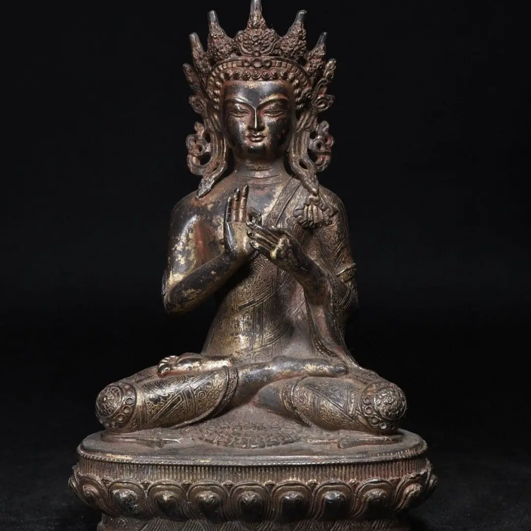 Tibetan Mudra Buddha Statue Sculpture Figurine Home Decoration Accessories