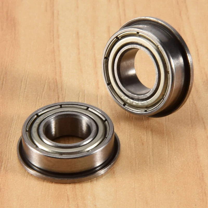 10 Pcs F688ZZ Flanged Radial Ball Bearings Metal Steel Double Shielded Flange Ball Bearing, 8 X 16 X 5Mm For Motor