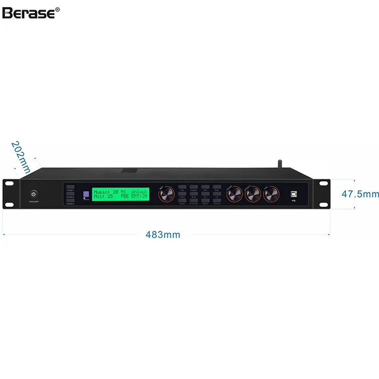 TOP VX-2000 Procesador de Audio 4 in 8 out Digital Professional With DSP System Crossover Audio processor