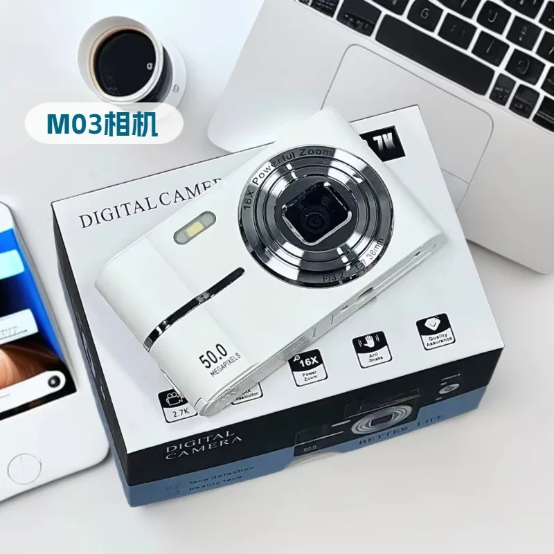 High Pixel CCD Compact Digital Camera, Student Entry‑Level Camera, Portable Pocket Camera for Campus Daily Shooting