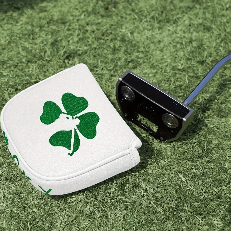 1pc Clover Golf Putter Cover - Dustproof and Durable, Scratch Resistant in White/Black, Golf Protective Cover image 4