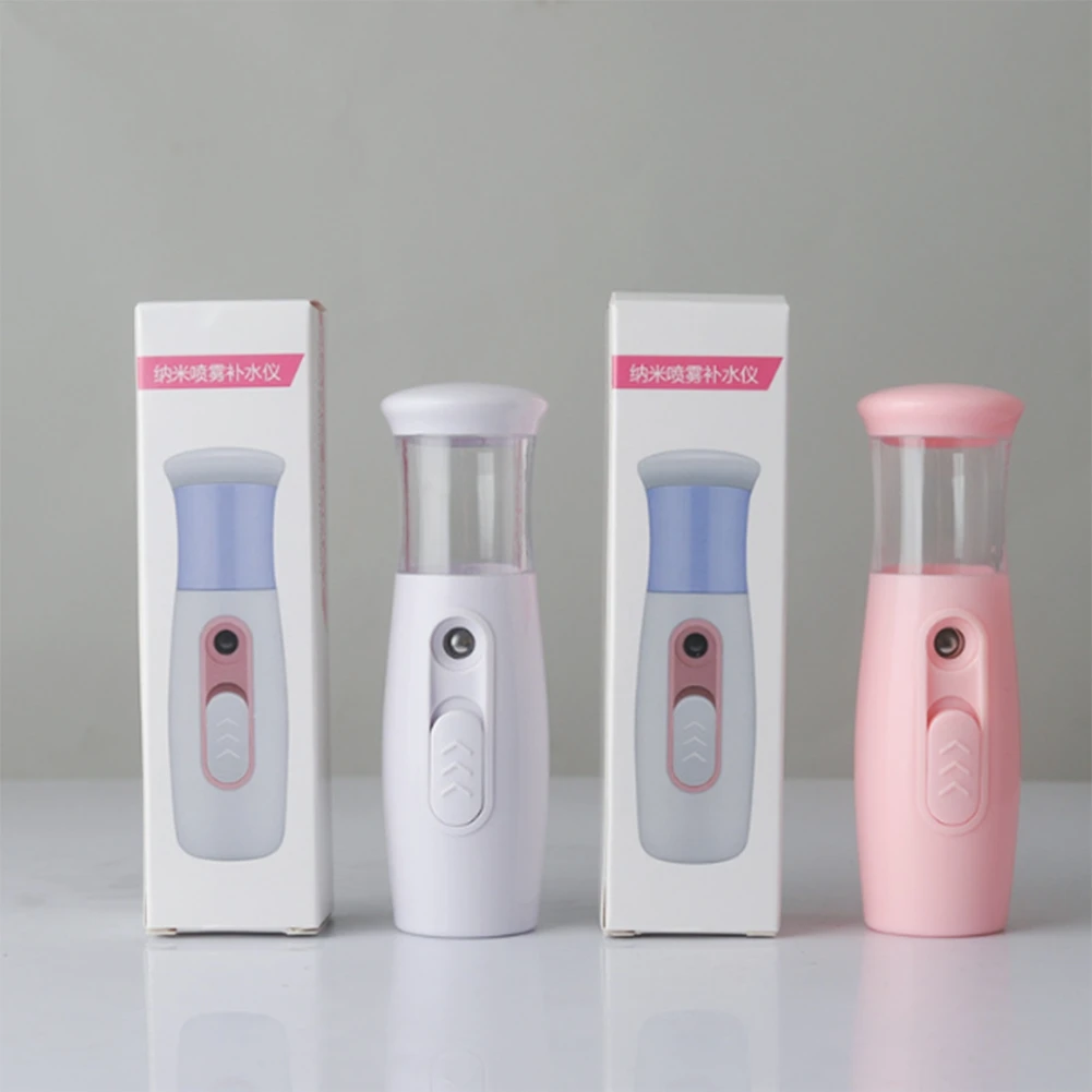 USB Mist Facial Sprayer Humidifier Nebulizer Face Steamer Moisturizing Beauty Instruments Face Skin Care Tools White