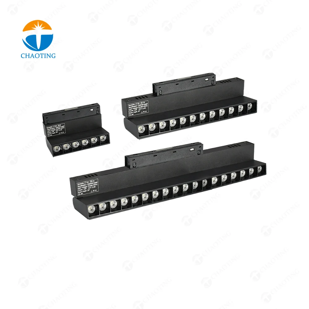 

Smart 48V 20Mm Custom Recessed Surface Mounted Aluminum Magnetic Track Light Rail Cob Led Folding Magnetic Track Grille Lights