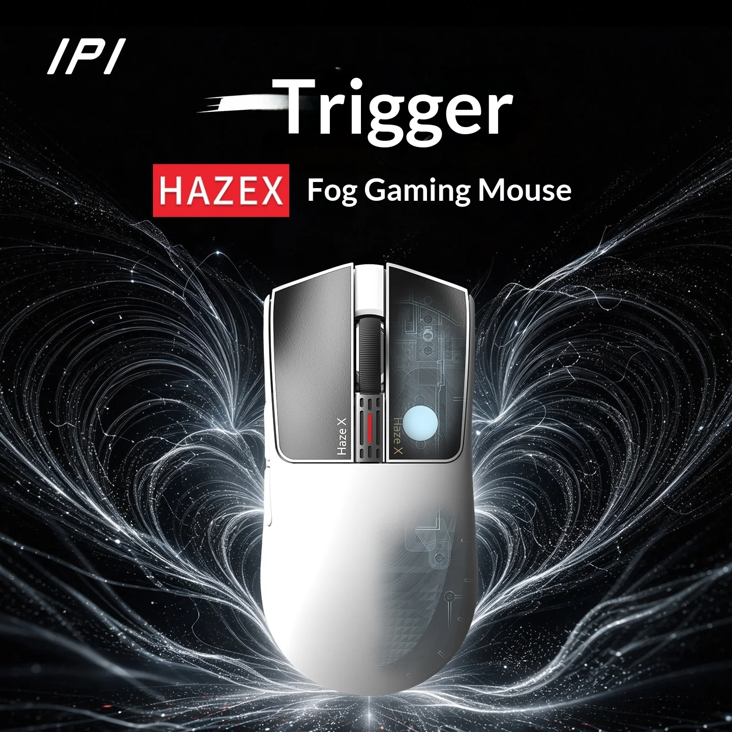IPI HAZEX Wireless Mouse Three-Mode 8K PAW3955 Innovative TMR Vibration Sensing Micro Motion System Low Latency Gaming Mouse