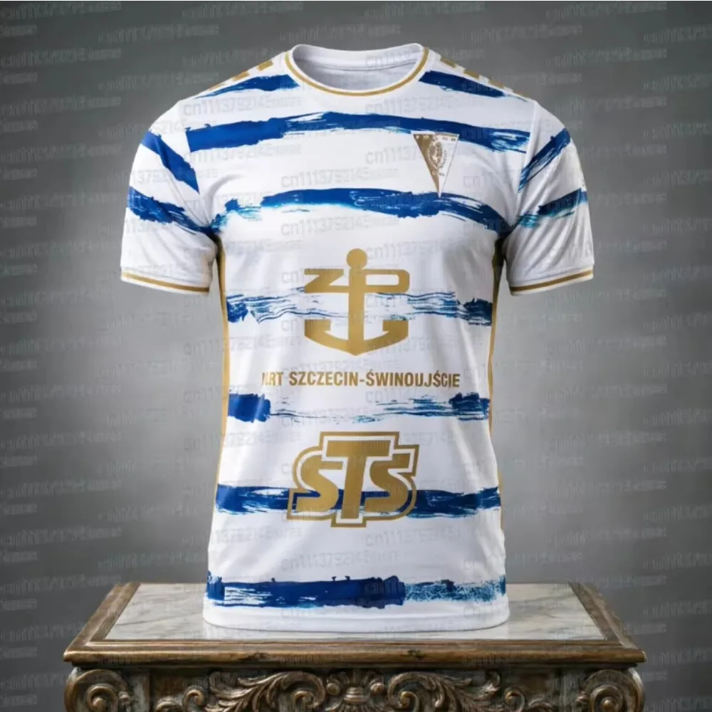 2026 New Arrivals Poland Pogoń Szczecin Football Jersey Breathable Polish TShirt 3D Sports Tops FamilyMatching Footy Jersey