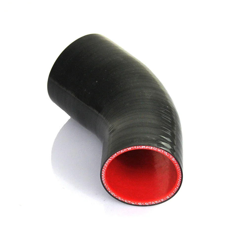 45 Degrees Reducer Silicone Elbow Hose for Cold Air Intake Pipe  38 45 51 57 63 70 76 83 89mm Rubber Joiner Bend Reducer Tube