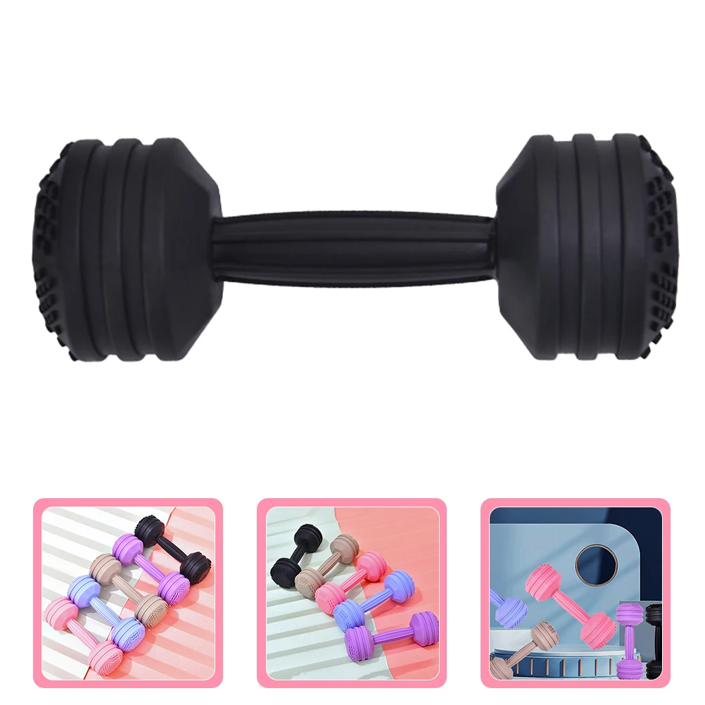 

Детские гантели-погремушки, прорезыватель, мягкий силиконовый детский сенсорный жевательный прибор для прорезывания зубов при десен, успокаивающее распознавание цвета