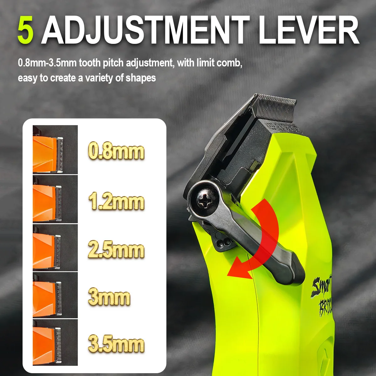 BRDCLIP X 7200RPM Brushless Motor Professional  Hair Clipper DLC FADE Blade Charging Base Barber Electric Trimmer S8193