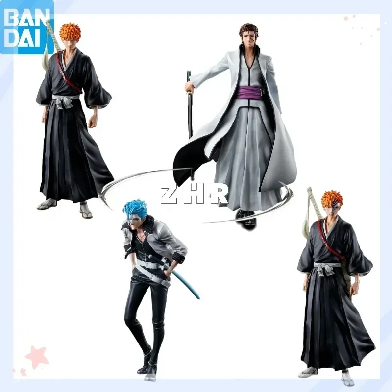 In Stock BANPRESTO One reward Bleach Soul Stirring vol.1 Kurosaki Ichigo Aizen Grimmjow Animation Model Action Figure Collection