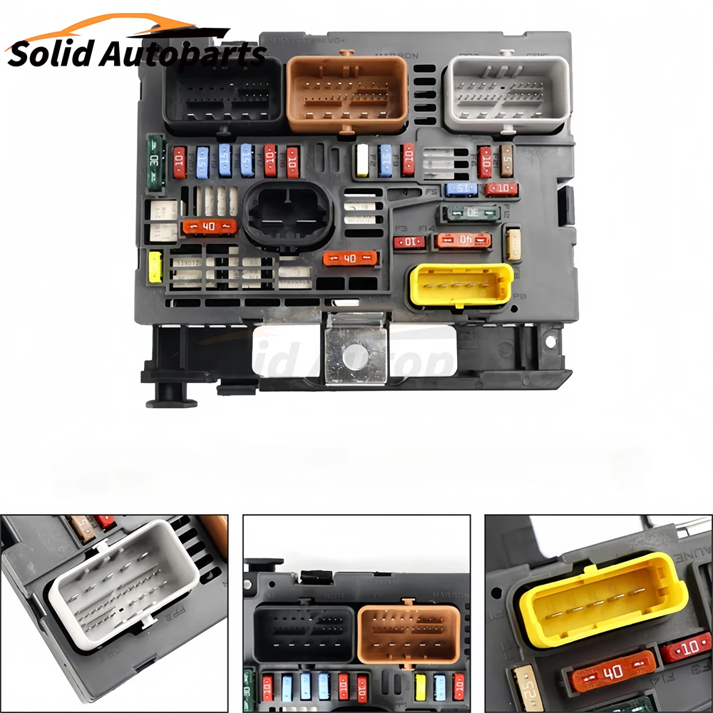 Fuse box assembly For Peugeot Berlingo Partner 308 408 607 Expert Jumy Citroen C4 BSM R04 9664706180