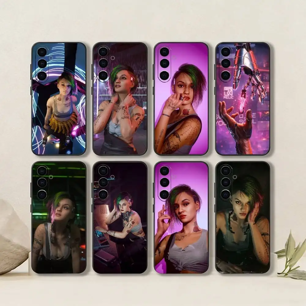 Judy   Phone Case Black Silicone Soft For Samsung Galaxy A73,A72,A71,A70,A53,A52,A51