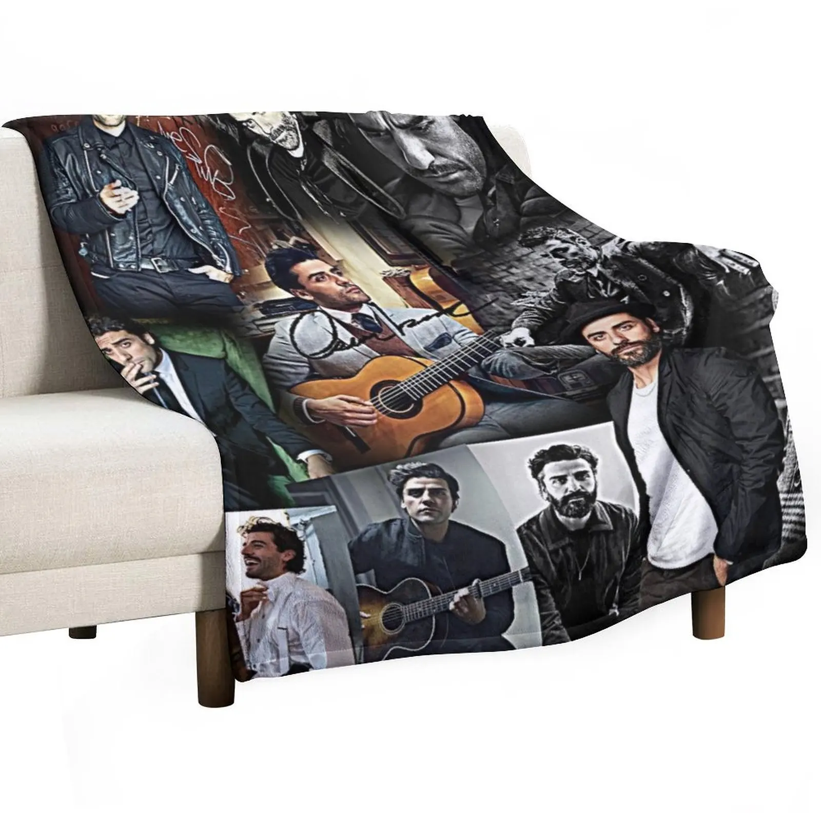 oscar isaac Throw Blanket Blankets Sofas Of Decoration wednesday Flannels Plaid on the sofa Hairy Giant Sofa Blankets