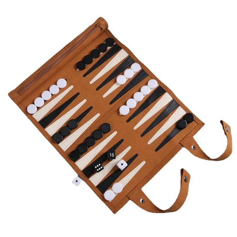 Backgammon Board Game Portable Backgammon Sets For Adults Travel Games Adult Roll Design Children's Puzzle Game Board Durable