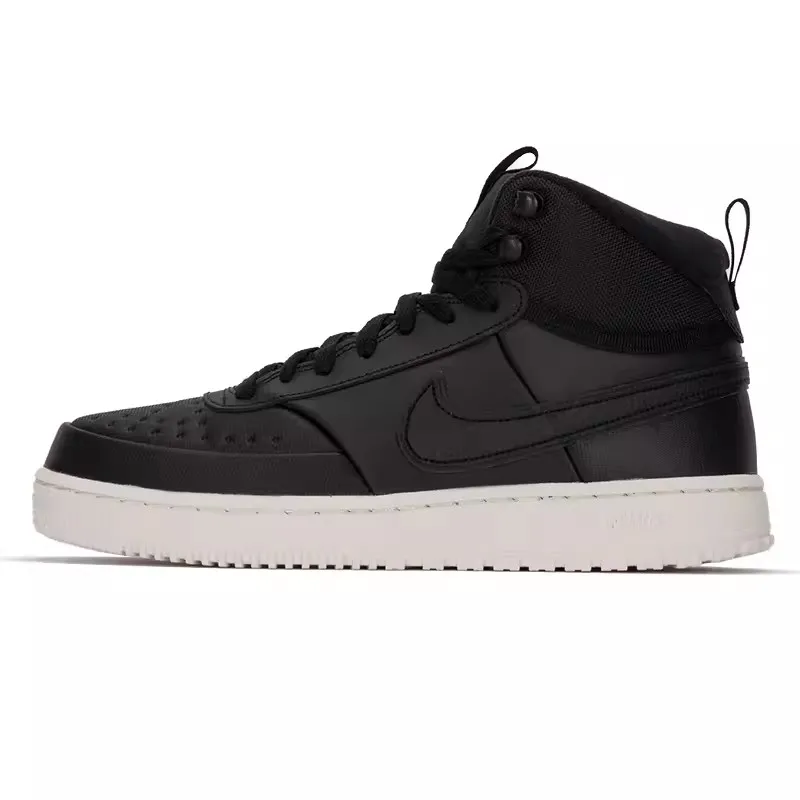 Nike Men's Shoes Classic retro COURT VISION Sneakers High-top Casual Shoes fashion Board Shoes Black DR7882-002