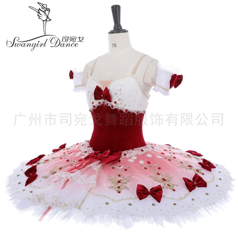 Child Chipollino Variation Professional Tutus Custom Made Classical Pancake Tutu Costumes BT4155