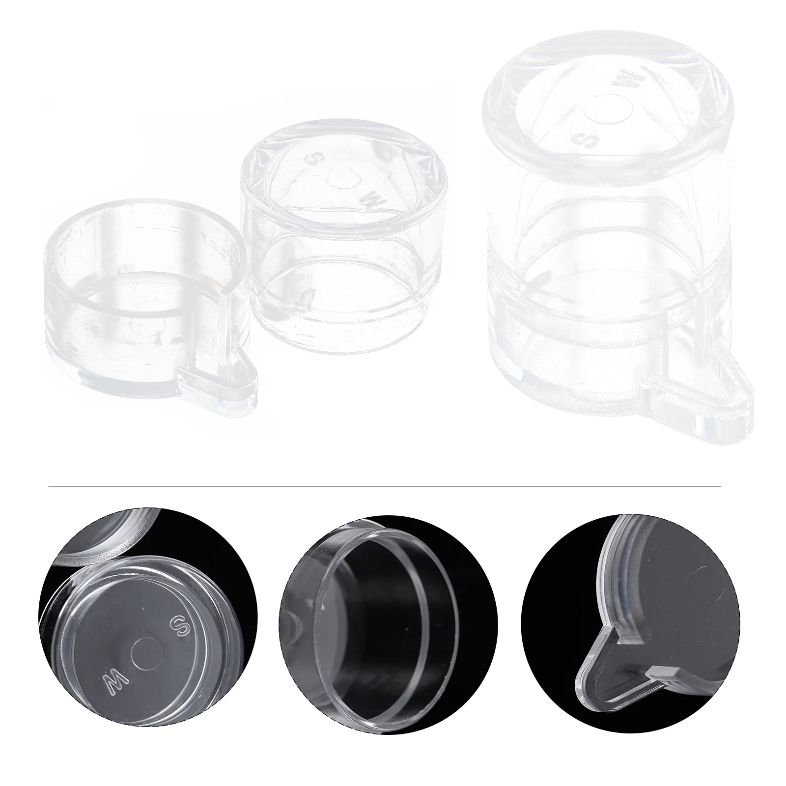 

2 Pcs Ant Water Feeder Acrylic Bowls Transparent Sturdy Insect Drinking Container Small Large Size Pet Accessory Affordable