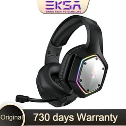 EKSA E1000WT RGB Wireless Gaming Headset 7.1 Surround Sound Gamer Headphones with ENC Mic Wireless Gamer Headset for PC/XBOX/PS5