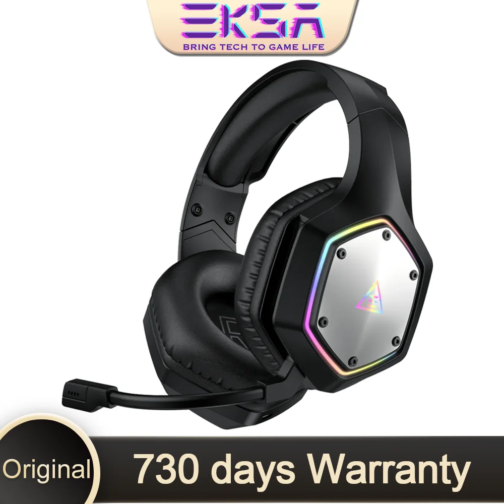 EKSA E1000WT Gaming Headset for PS5, PS4, XBOX,PC, Mac, Over-Ear 2.4GHz Ultra-Low Latency Noise Cancelling Headphones With Mic