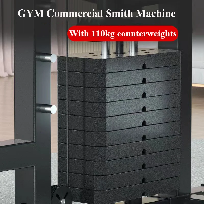 Smith Machine Comprehensive Trainer Deep Squatting Frame Horizontal Barbell Commercial Household Multi-Function Gantry