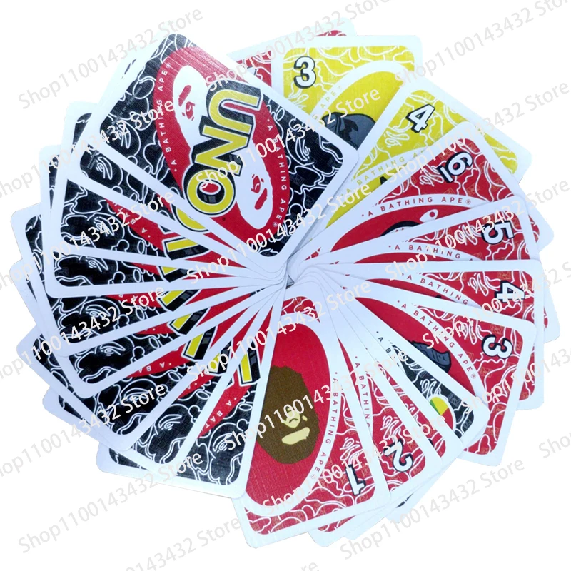 Mattel Games UNO BAPEs Card Game for Family Night Featuring Tv Show Themed Graphics and A Special Rule for 2-10 Players Gift