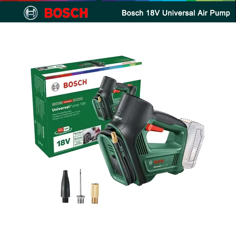 BOSCH 18V uniwersalna pompa powietrza bezprzewodowa elektryczna sprężarka powietrza elektryczny inflator 150PSI prasa do opon detektor do motocykla samochodowego