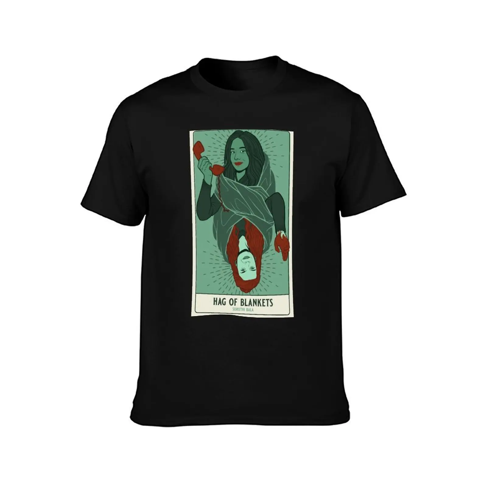 Suruthi the Blanket Hag T-Shirt Basic Short Sleeve Cotton Blend T-Shirt