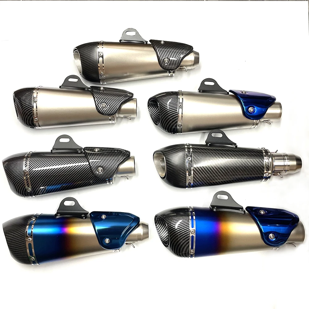 51mm Universal motorcycle exhaust alpha muffler with DB killer for R3 MT07 FZ1 R6 R15 ZX6R ZX10 Z900 Z400 1000 CBR1000 GSXR1000