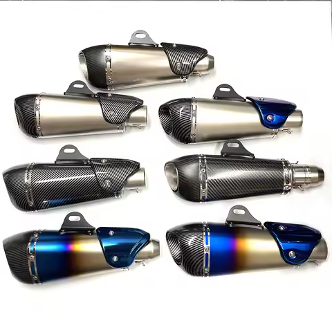 51mm Universal motorcycle exhaust alpha muffler with DB killer for R3 MT07 FZ1 R6 R15 ZX6R ZX10 Z900 Z400 1000 CBR1000 GSXR1000