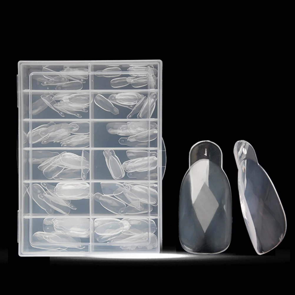 

120 Pieces Quick Extension False Nails Durable Premium Material Great for DIY Nail Art Salon Artificial Nail Extensions