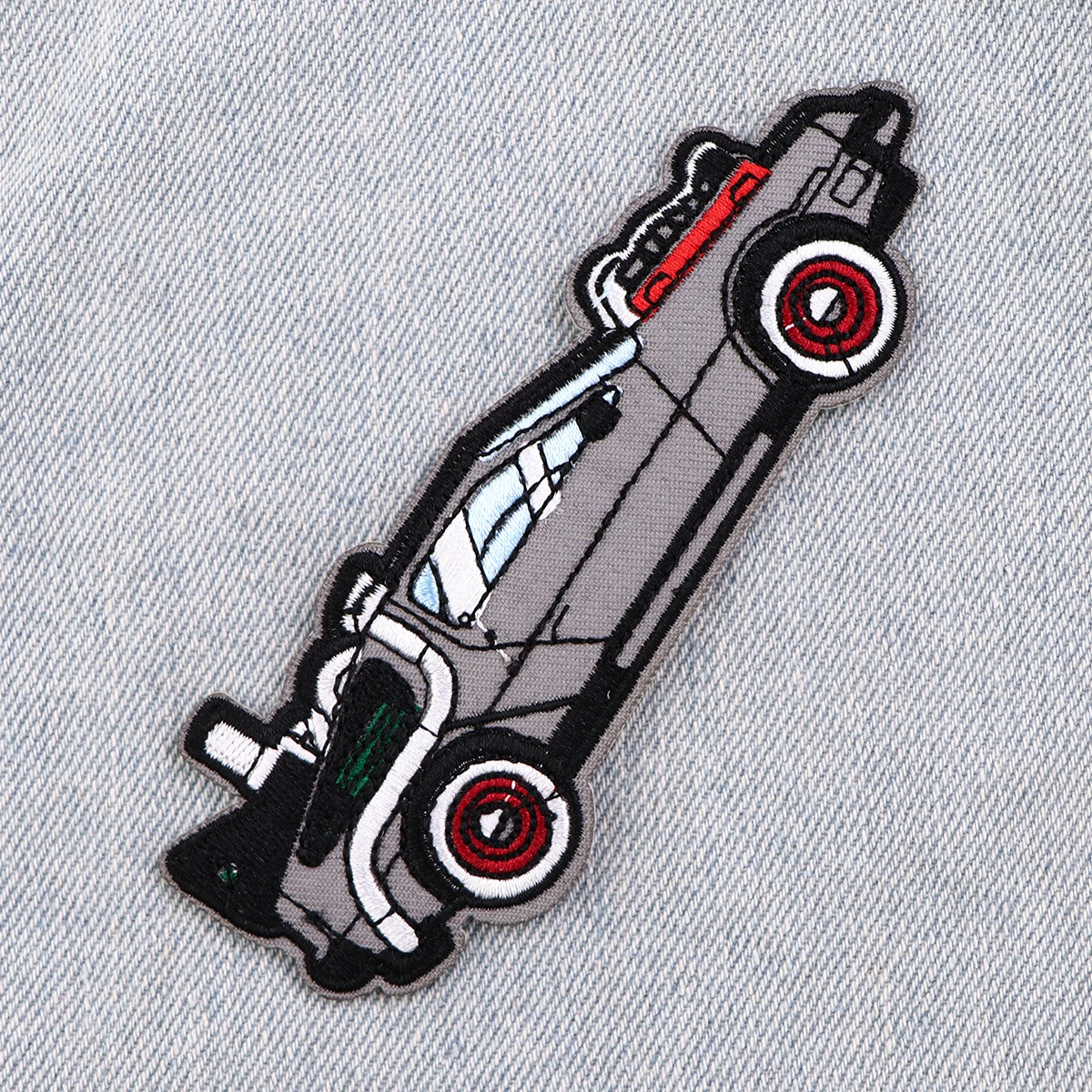 Back to Future Patches On Clothes Cartoon Car Embroidered Patches Creative Movie Badges Iron On Patch DIY Clothing Accessories