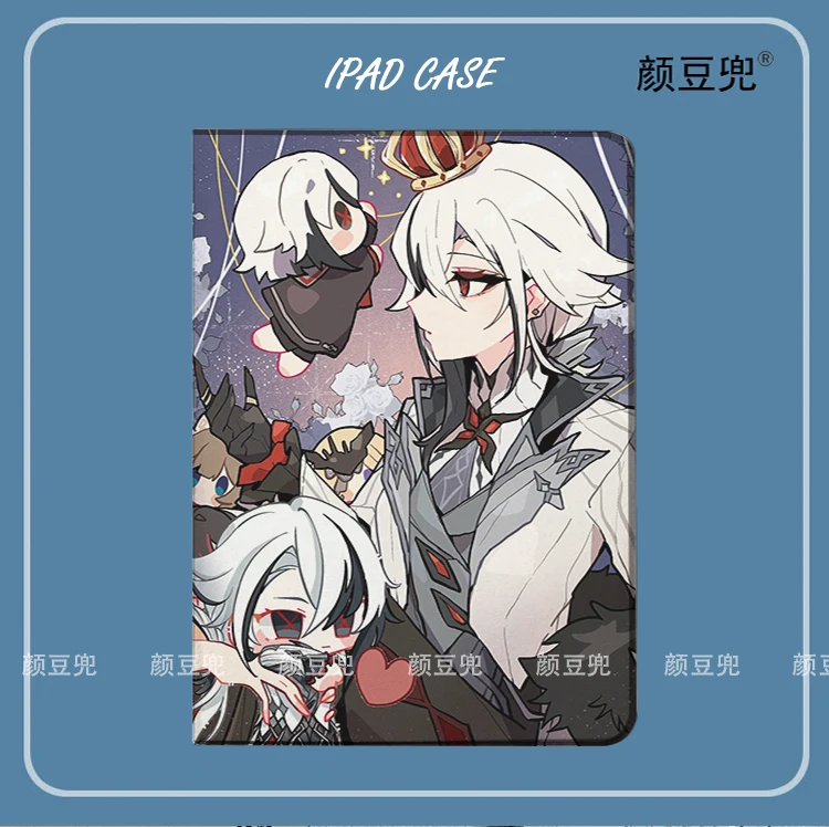 

Arlecchino Genshin Impact Anime For iPad 11th iPad Air 45 Mini 5 6 Case Luxury Silicone For Pro 12.9 11 For iPad 10th Protective