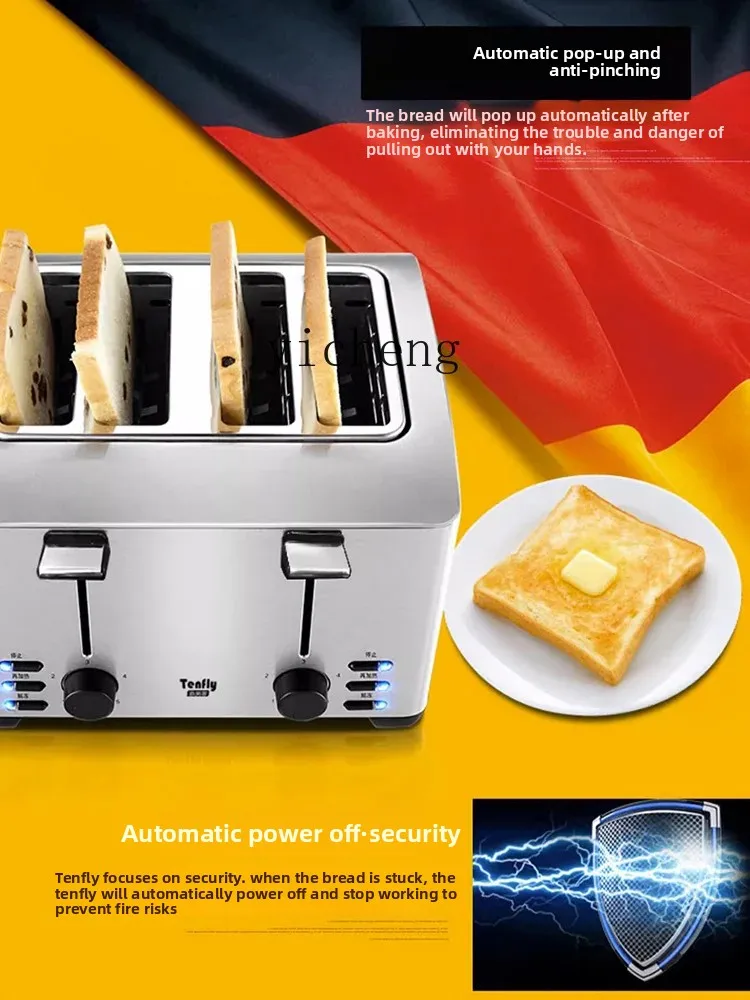 

Stainless Steel Toast Bread Roaster Home Use and Commercial Use Breakfast Machine