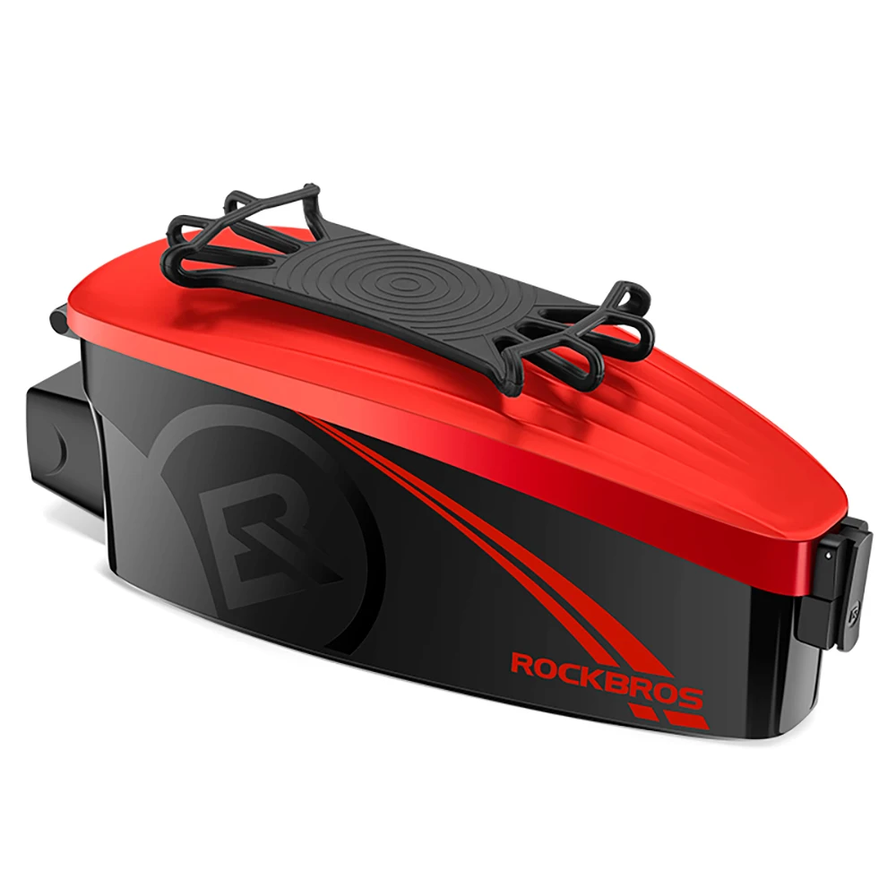 

ROCKBROS Велосипедная сумка для телефона Дождевик Велосипедная сумка-держатель для телефона Водонепроницаемая велосипедная сумка Сумка на переднюю балку Жесткая сумка на верхнюю трубку