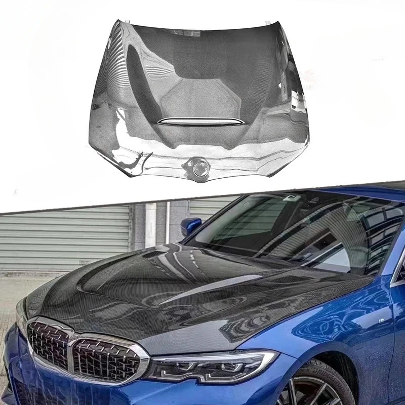 For 3 Series G20 G28 330i M340i 2019+ High Quality GTS Style Carbon Fiber Front Engine Hood Bonnet
