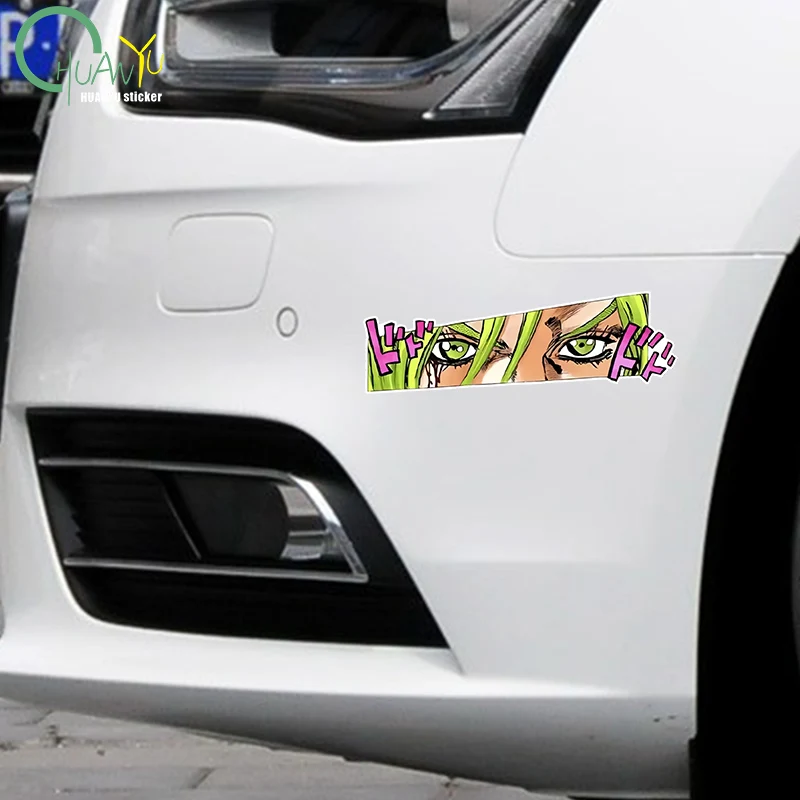JDM JOJO Eyes Peering Car Stickers Anime Auto Body Window Glass Creative Decals DIY Bumper Decoration Accesorios Para Vehículos