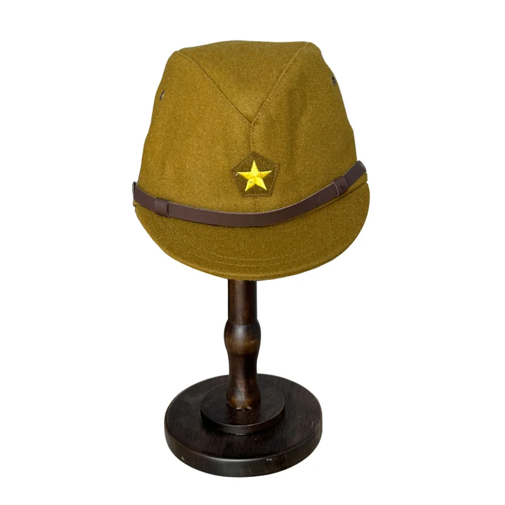 Sombrero militar japonés Segunda Guerra Mundial Réplica Lana Ala Ancha - imagen 2