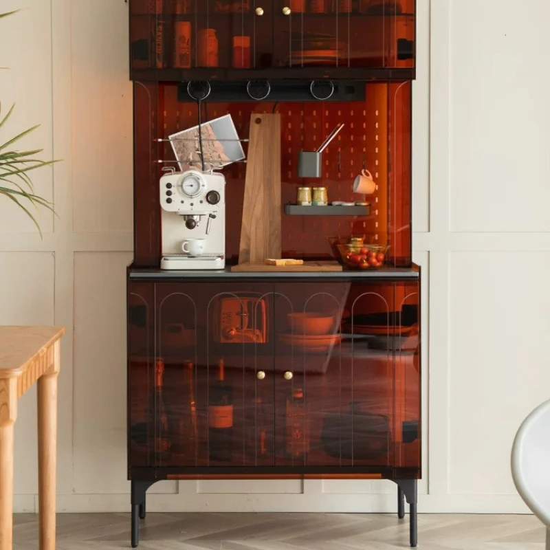 

Living room storage combination wine cabinet integrated acrylic dining side cabinet against the wall
