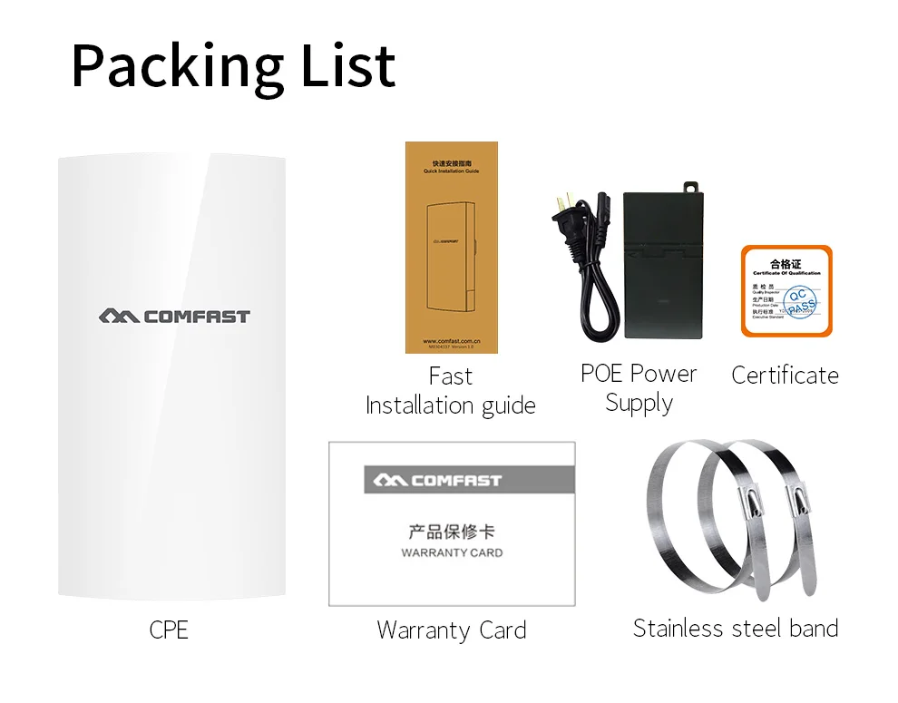 Repetidor WiFi inalámbrico para exteriores, enrutador extensor, punto de acceso AP, puente, adaptador POE, CPE, 9dbi, 1KM, 2,4 GHz, 300Mbps, 2