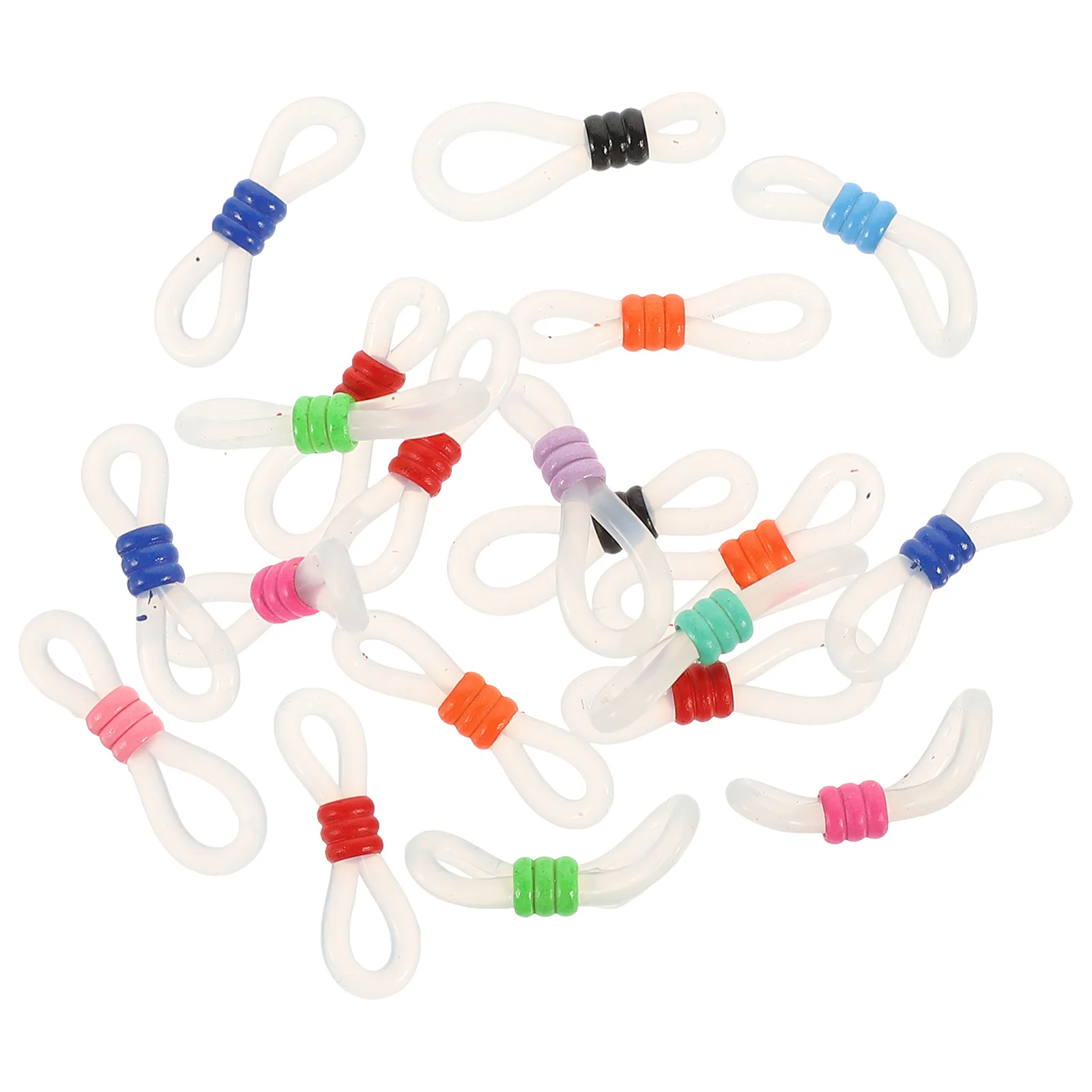 

60Pcs Glasses Chain Ends Anti-Lost Buckles Adjustable Eyeglass Chain Connector for Glasses Holder Retainer Accessory