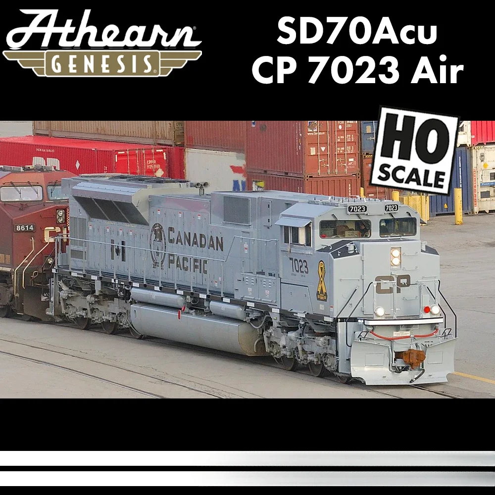 Athearn HO 1/87 Train Model SD70ACU CP 7023 7020 Air Force Grey DCC Train Model Diesel Locomotive Railcar Toy