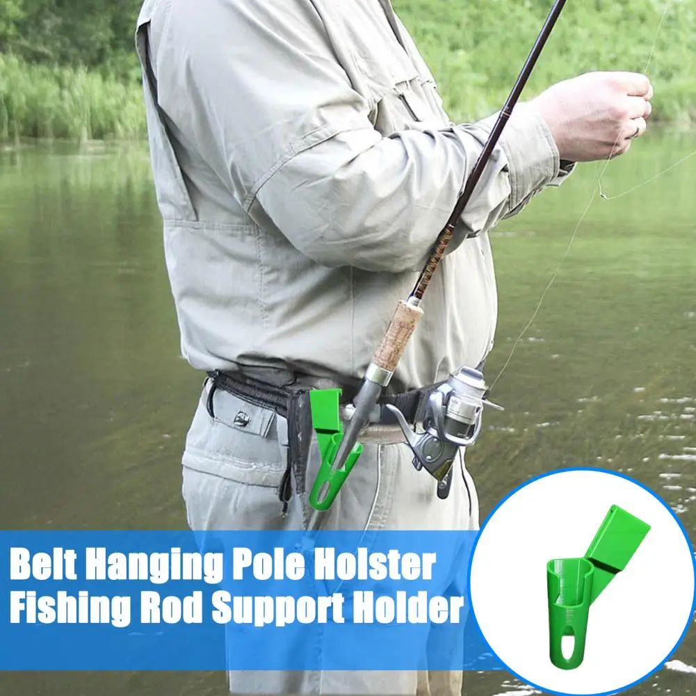 

Надежный держатель для удочки Портативный поясной держатель для удочки Легкая кобура для прогулок Сверхмощный для подвешивания для рыболовных работ