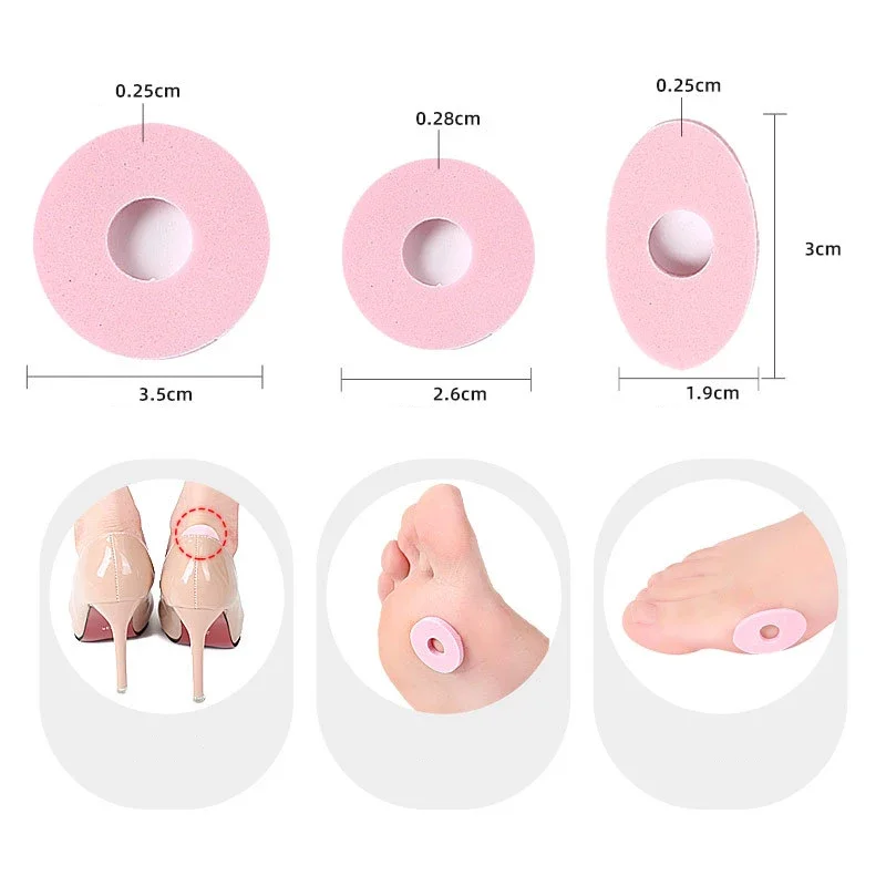 Self Adhesive Callus Cushions Soft Foam Corn Pads Toe and Foot Protectors Corn Pads for Toes Callus Pads Feet Sore Shoes Sticker