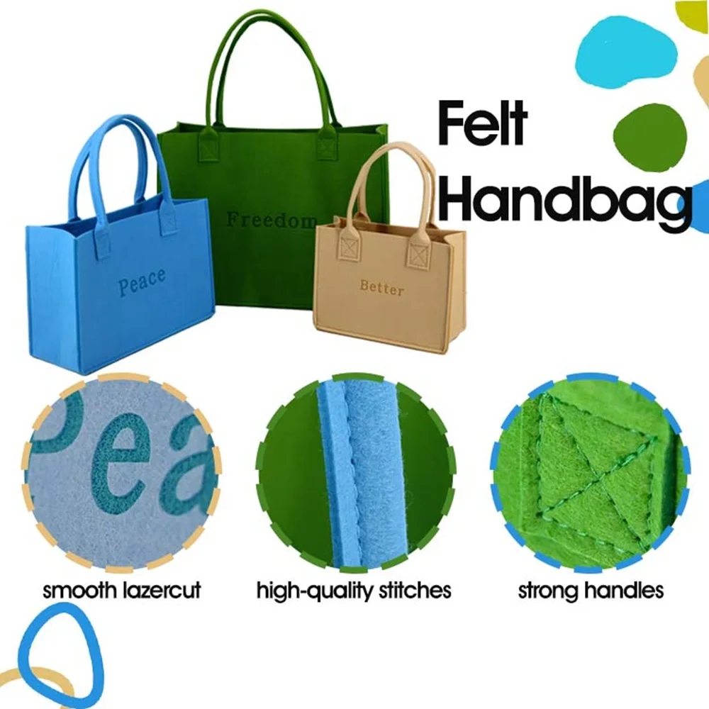 100 قطعة/الوحدة بالجملة شعار مخصص Peinted قابلة لإعادة الاستخدام كبيرة متعددة الأغراض ورأى حقيبة تسوق تخزين المنزل السفر التعبئة والتغليف في الهواء الطلق #3