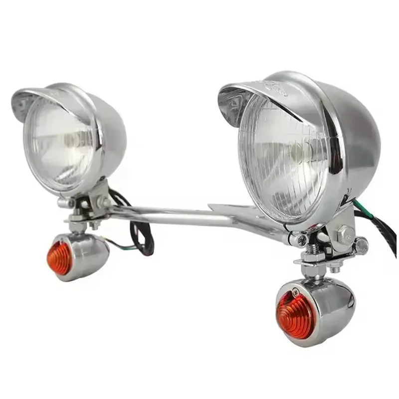 

Universal 12V Motorcycle Headlight Passing Fog Light Lamp Front Mounts Holder Forhonda//Kawasaki/Suzuki