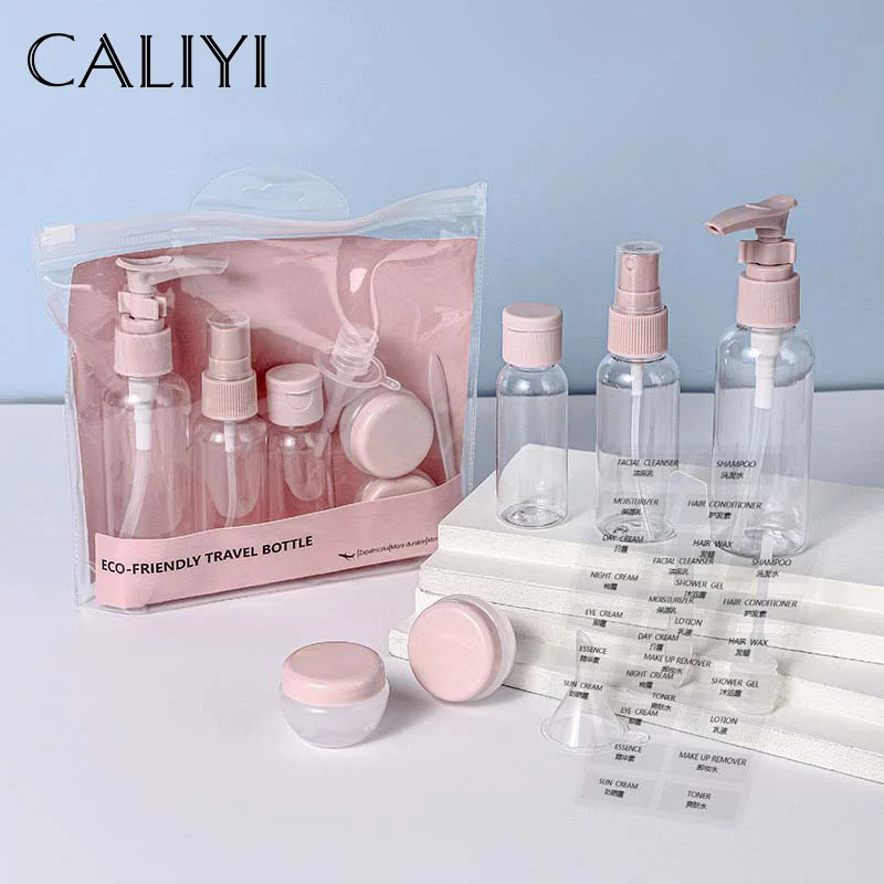 

8pcs Refillable Bottles Set Perfume Liquid Paste Gel Container Atomizer Travel Outdoor Makeup Essentials Cosmetic Tools